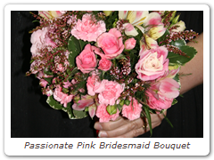 Passionate Pink Bridesmaid Bouquet