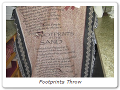 Footprints Throw