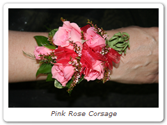 Pink Rose Corsage